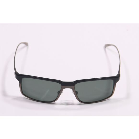 Kiton Titanium Napoli Gray Black Two Tone Luxury Round Sunglasses Made in Japan - Picture 2 of 8